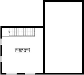 Piętro 1 projektu - G287 - Budynek garażowo - gospodarczy