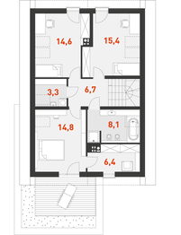 Poddasze projektu - Prosty 3A