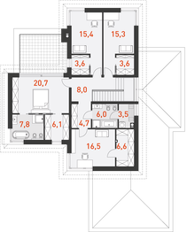 Piętro 1 projektu - Wyjątkowy 1