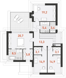 Piętro 1 projektu - Wyjątkowy 2