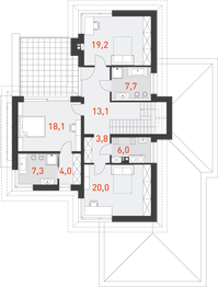 Piętro 1 projektu - Wyjątkowy 3
