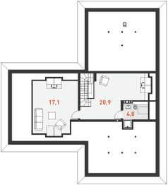 Poddasze projektu - Kameralny 3