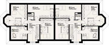 Poddasze projektu - Zarzecze małe 11x
