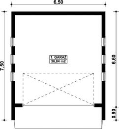Parter projektu - G297 - Budynek garażowy