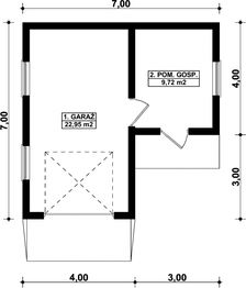 Parter projektu - G273 - Budynek garażowo - gospodarczy