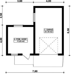 Parter projektu - G276 - Budynek garażowo - gospodarczy