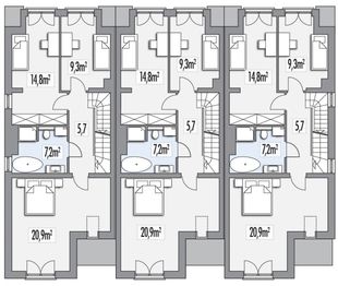 Piętro 1 projektu - Erwin - szereg l+s+p