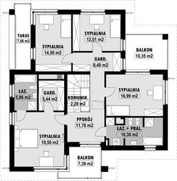 Piętro 1 projektu - E-178