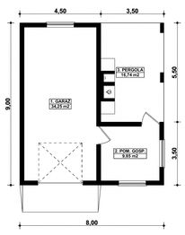Parter projektu - G290 - Budynek garażowo - gospodarczy