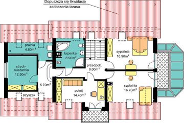 Poddasze projektu - BW-44 wariant 2