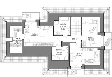 Poddasze projektu - Domidea 54