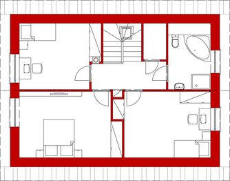 Poddasze projektu - Domek Wierzbowy (021 ET)