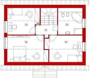 Poddasze projektu - Domek Na Wierzbowej (021 ES)