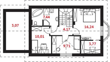 Poddasze projektu - Atka