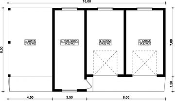 Parter projektu - G293 - Budynek garażowo - gospodarczy