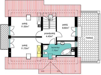 Poddasze projektu - BW-49 wariant 2