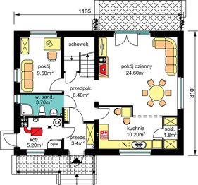 Parter projektu - BW-49 war. 3 z garażem lub bez