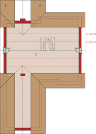 Poddasze projektu - Simon 01 (dwulokalowy)