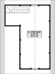 Poddasze projektu - G41 - Budynek garażowo - gospodarczy