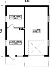 Parter projektu - G43 - Budynek garażowo - gospodarczy
