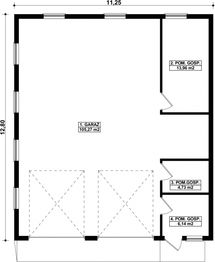 Parter projektu - G97 - Budynek garażowo - gospodarczy