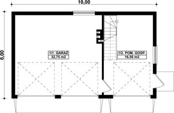 Parter projektu - G98 - Budynek garażowo - gospodarczy