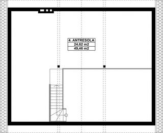 Poddasze projektu - G110 - Budynek garażowo - gospodarczy