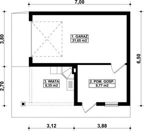 Parter projektu - G58 - Budynek garażowo - gospodarczy