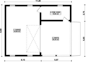 Parter projektu - G66 - Budynek garażowo - gospodarczy