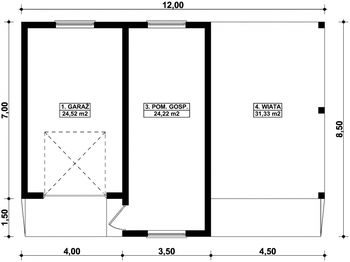 Parter projektu - G314 - Budynek garażowo - gospodarczy
