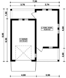 Parter projektu - G310 - Budynek garażowo - gospodarczy