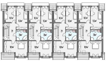 Poddasze projektu - Hubert 2 zestaw 4 segmentów PL+SL+SL+LL