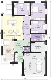 Parter projektu - Dom przy Pastelowej 4 bis