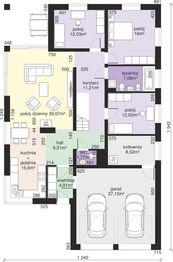 Parter projektu - Dom przy Pastelowej 5 bis