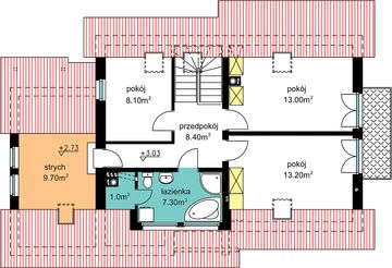 Poddasze projektu - BW-49 wariant 5