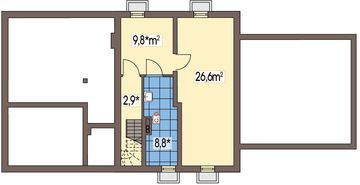 Piwnica projektu - Gienia F z piwnicą, podwójny garaż, strop teriva