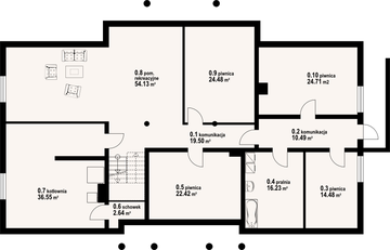Piwnica projektu - Gdów nowy 9x