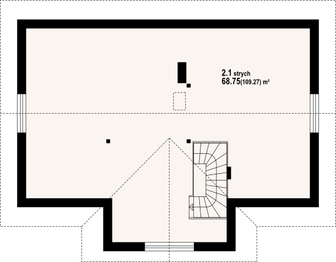 Poddasze projektu - Chmielów m9