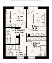 Poddasze projektu - Grochowo Nowe 3