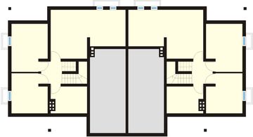 Piwnica projektu - Duet 2 zabudowa bliźniacza, 2 segmenty