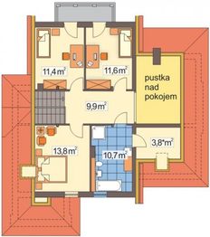 Poddasze projektu - Jawor wersja A