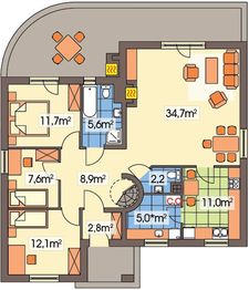 Parter projektu - Wierzba A schody kręte