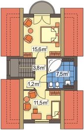 Poddasze projektu - Luba A
