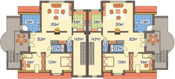 Poddasze projektu - Willa Wiktoria wersja A
