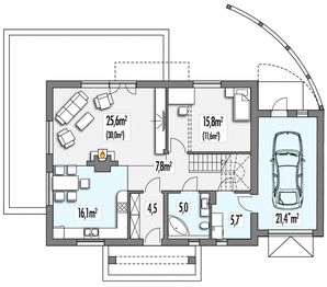Parter projektu - Adaś B garaż