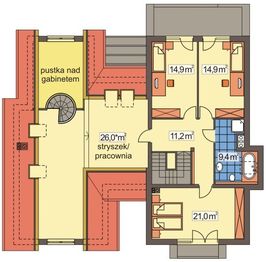 Poddasze projektu - Bazylia wersja A