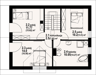 Poddasze projektu - Bartne 11m