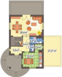 Parter projektu - Luba B garaż