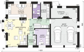 Parter projektu - Dom przy Cyprysowej 15 S1