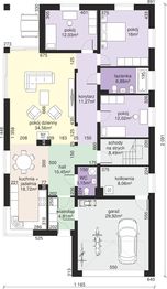 Parter projektu - Dom przy Pastelowej 6 bis